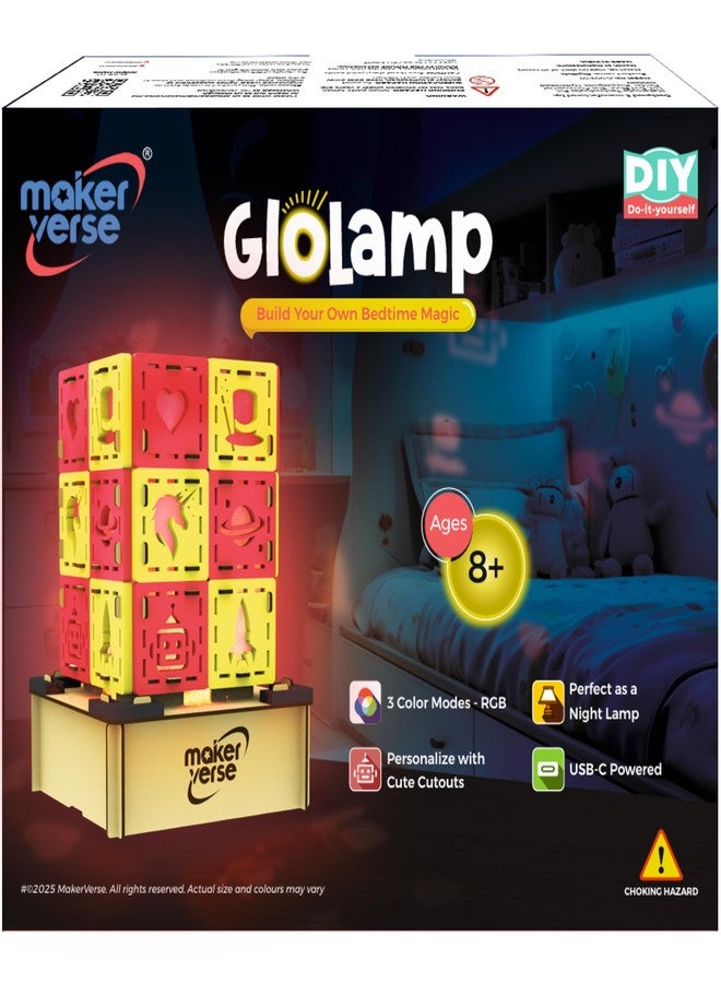 Makerverse Glo‑Lamp Gadget Making Kit | USB Powered Night Lamp Kit | 3‑Color RGB Mood Lamp | Learn Electronics | Useful Science Project | Educational Gift for Children Ages 8 to 14 - Image 1
